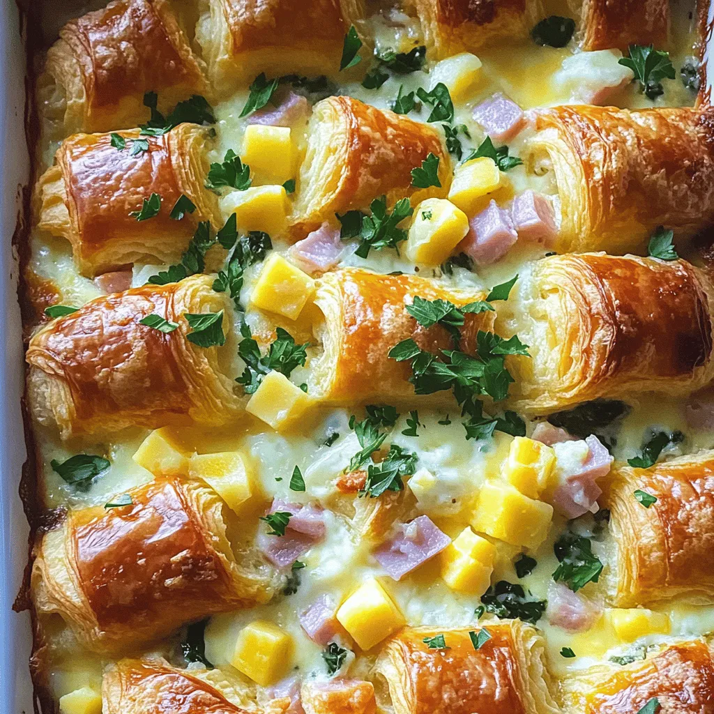 Übernachteter Croissant Frühstück Auflauf Genuss