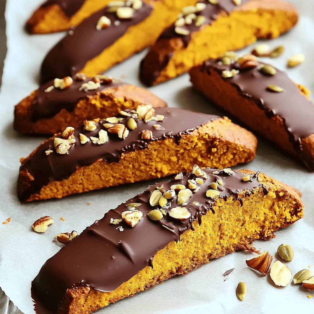 Schokoladendipierte Kürbis-Biscotti Lecker und Einfach