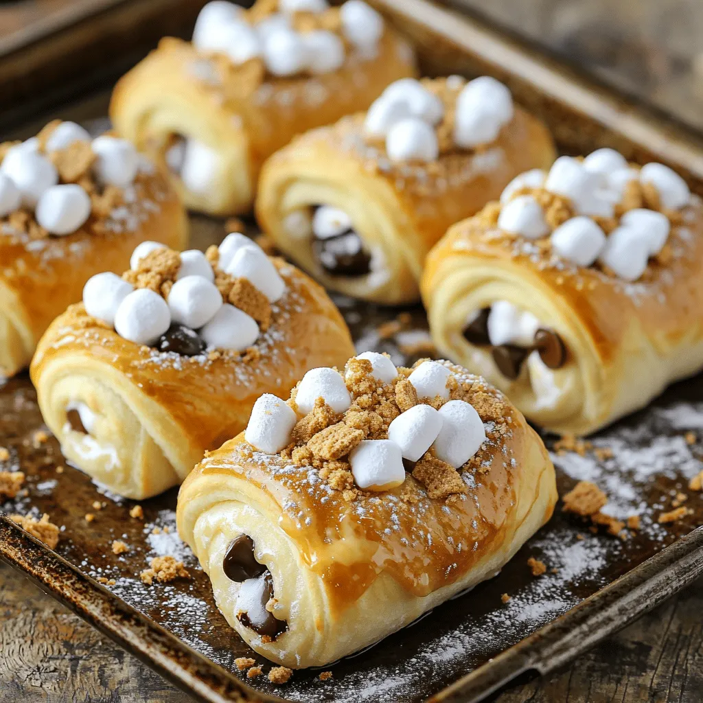 S&#8217;mores Rolls Köstliches Rezept für Naschkatzen