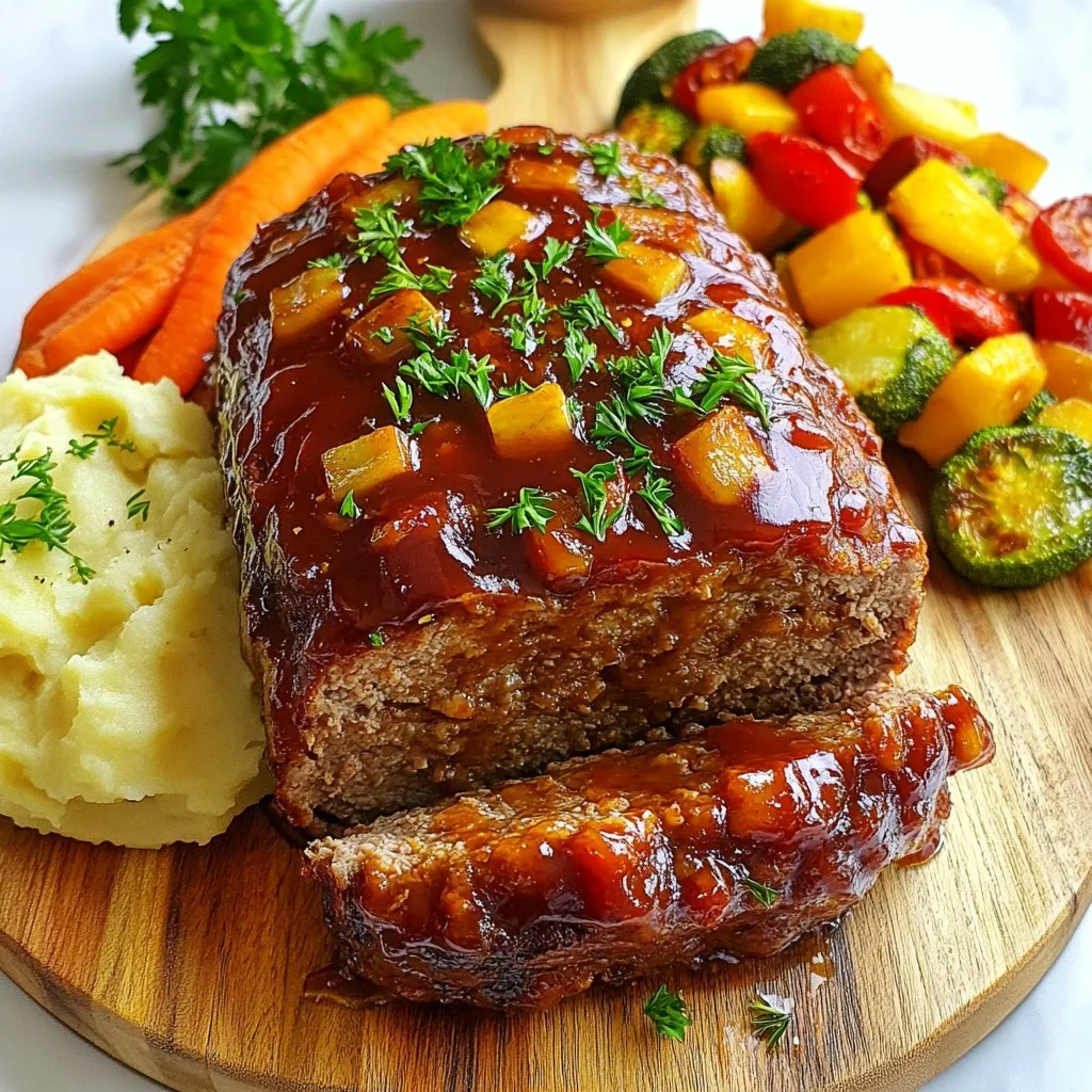 Hackbraten mit Ketchupglasur Einfach und Lecker