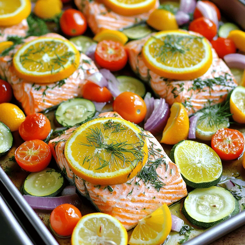 Sheet Pan Citrus Herb Salmon Frisch und Einfach Genießen