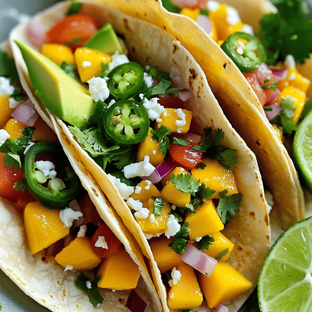 Frisch Mango Jalapeño Salsa Tacos Einfache Genussidee