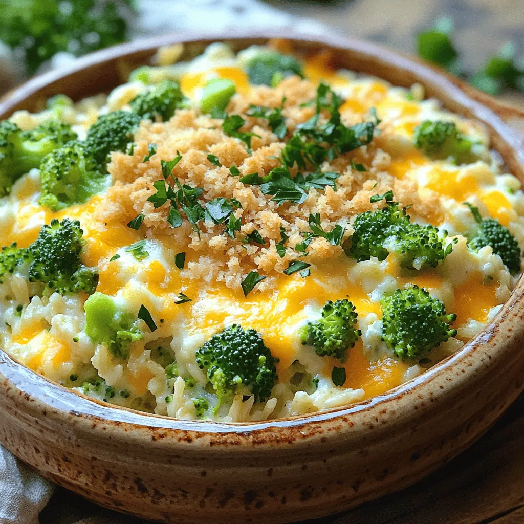 Käsiger Brokkoli-Reis-Auflauf Einfaches Rezept