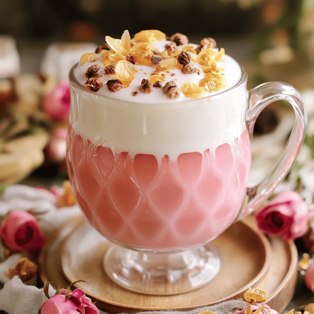 Um einen perfekten Vanilla Rose Tea Latte zu machen, musst du einige einfache Schritte befolgen. Zuerst brauchst du die richtigen Zutaten.