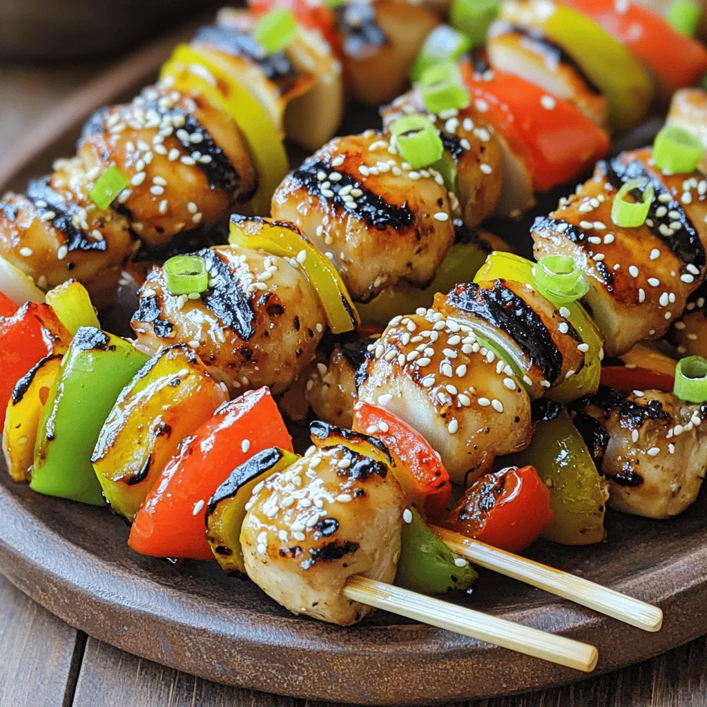 Teriyaki Chicken Skewers Einfache und schnelle Zubereitung