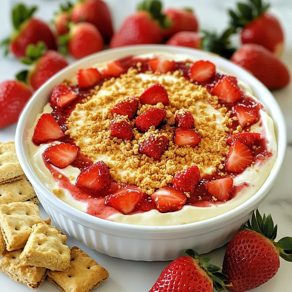 Strawberry Cheesecake Dip Einfach und Lecker Rezept