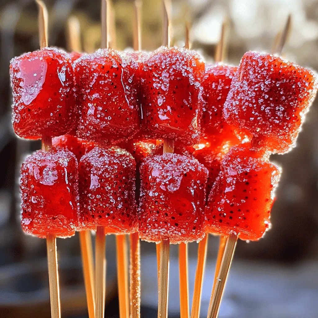 Tanghulu Chinesische Kandierte Früchte für Genießer