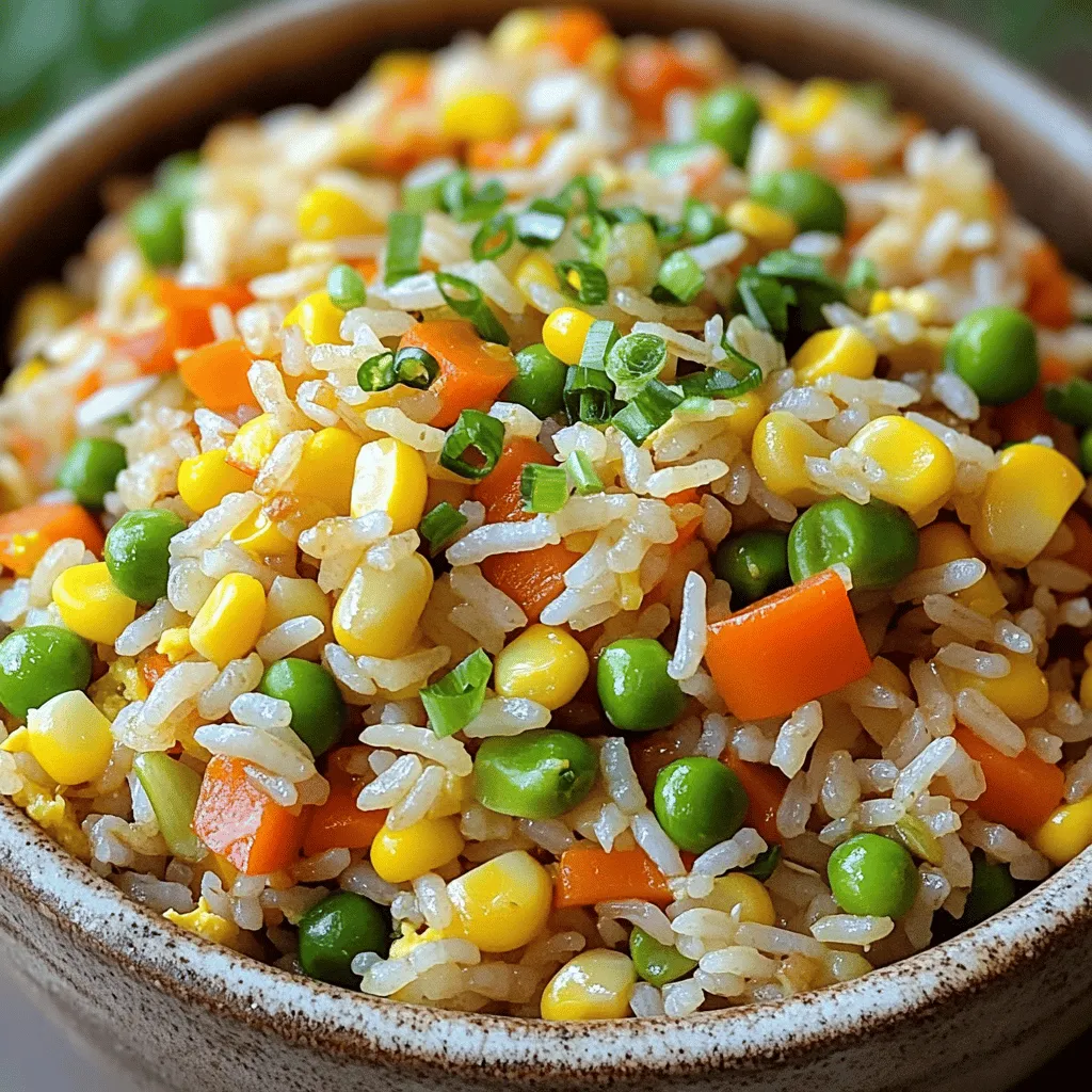 Easy Veggie Fried Rice Schnelle und köstliche Mahlzeit