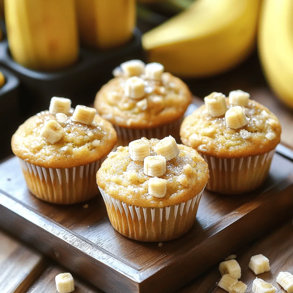 Mini Banana Muffins Einfache und leckere Snacks