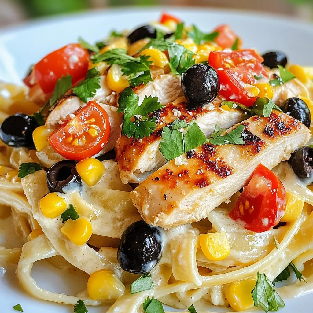 Southwest Chicken Alfredo Einfaches Rezept für Genießer