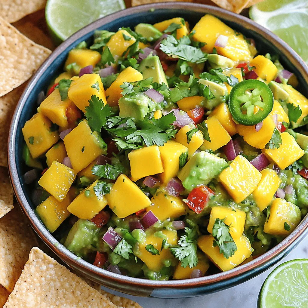 Leckere Mango Salsa mit Avocado Einfaches Rezept