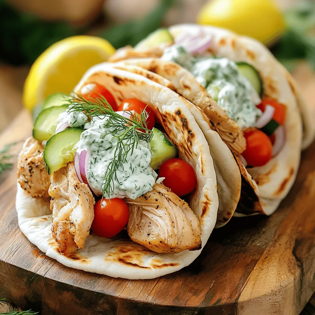Leckeres Chicken Gyro mit Tzatziki Rezept entdecken