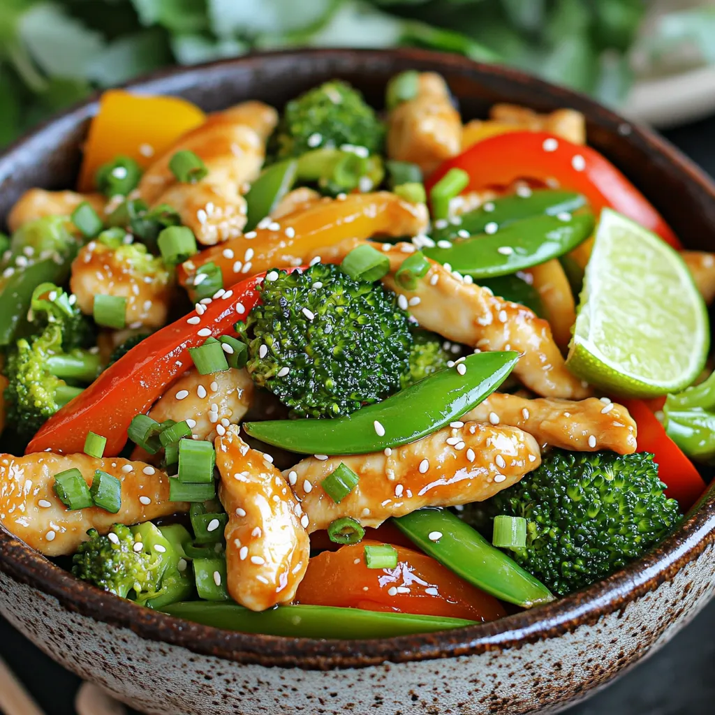 Sesame Ginger Chicken Stir Fry Einfache und leckere Mahlzeit