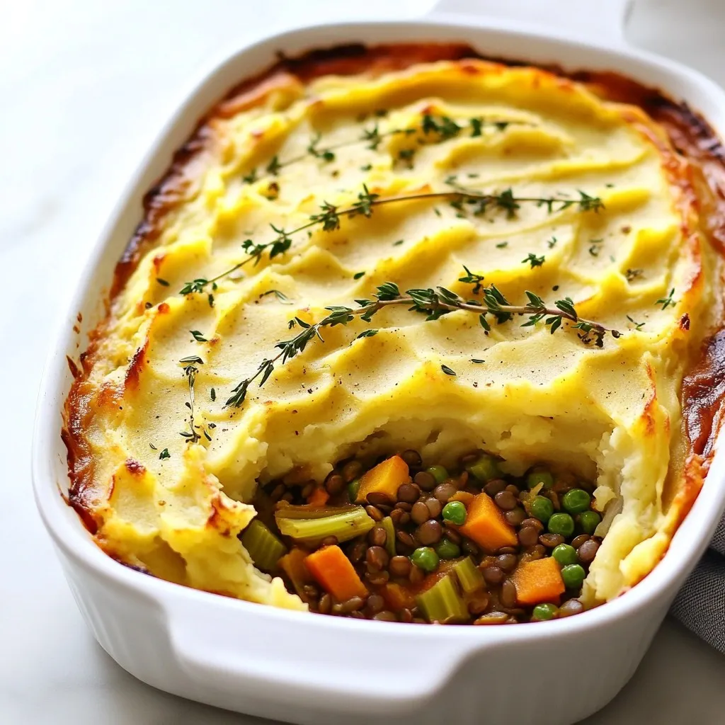 Vegan Lentil Shepherd’s Pie Gesunde und einfache Mahlzeit