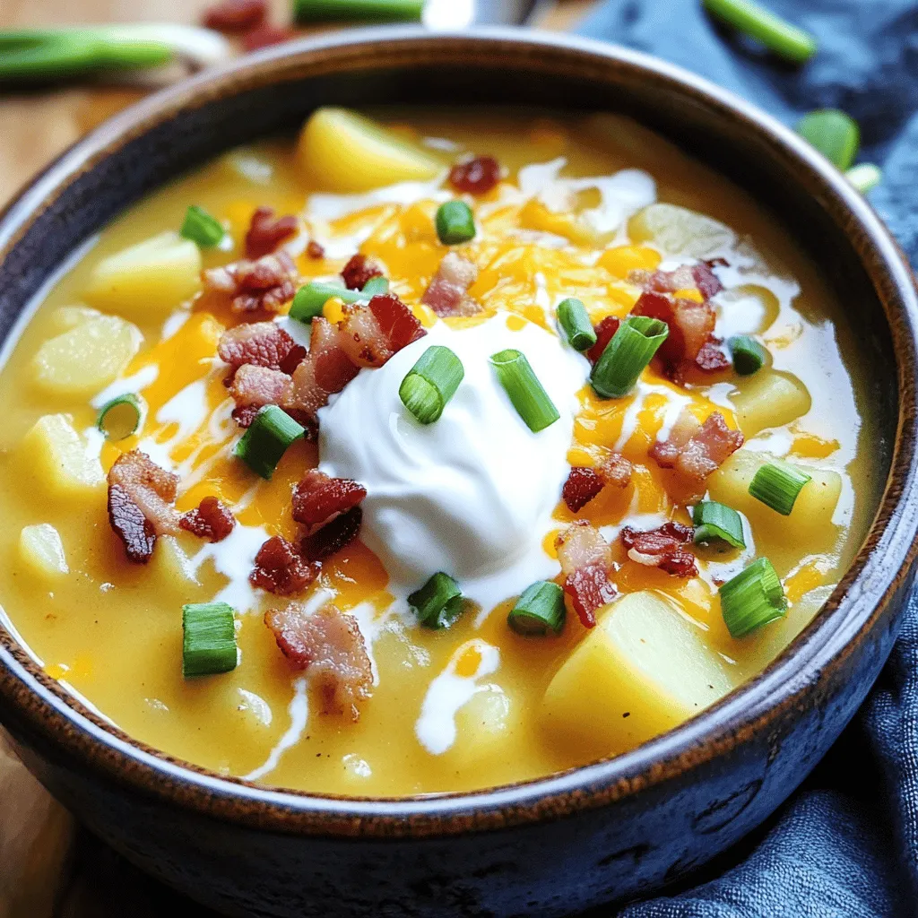 Slow Cooker Loaded Potato Soup Köstlicher Genuss