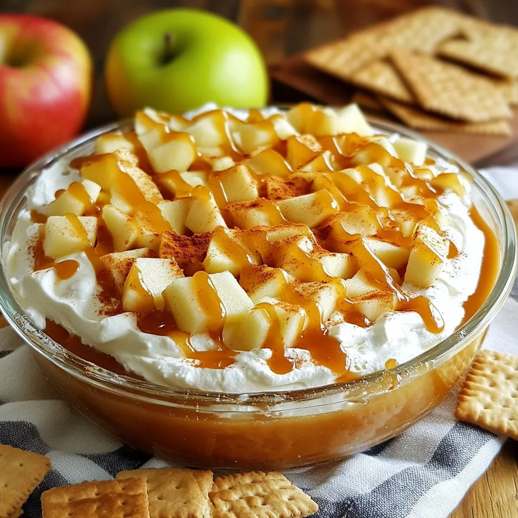 Karamell-Apfelkuchen-Dip Unwiderstehlich und Einfach