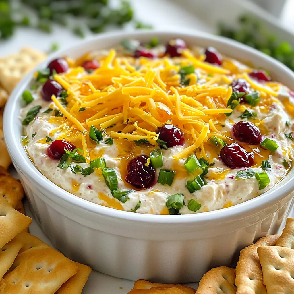 Cranberry Jalapeno Cream Cheese Dip köstlicher Snack