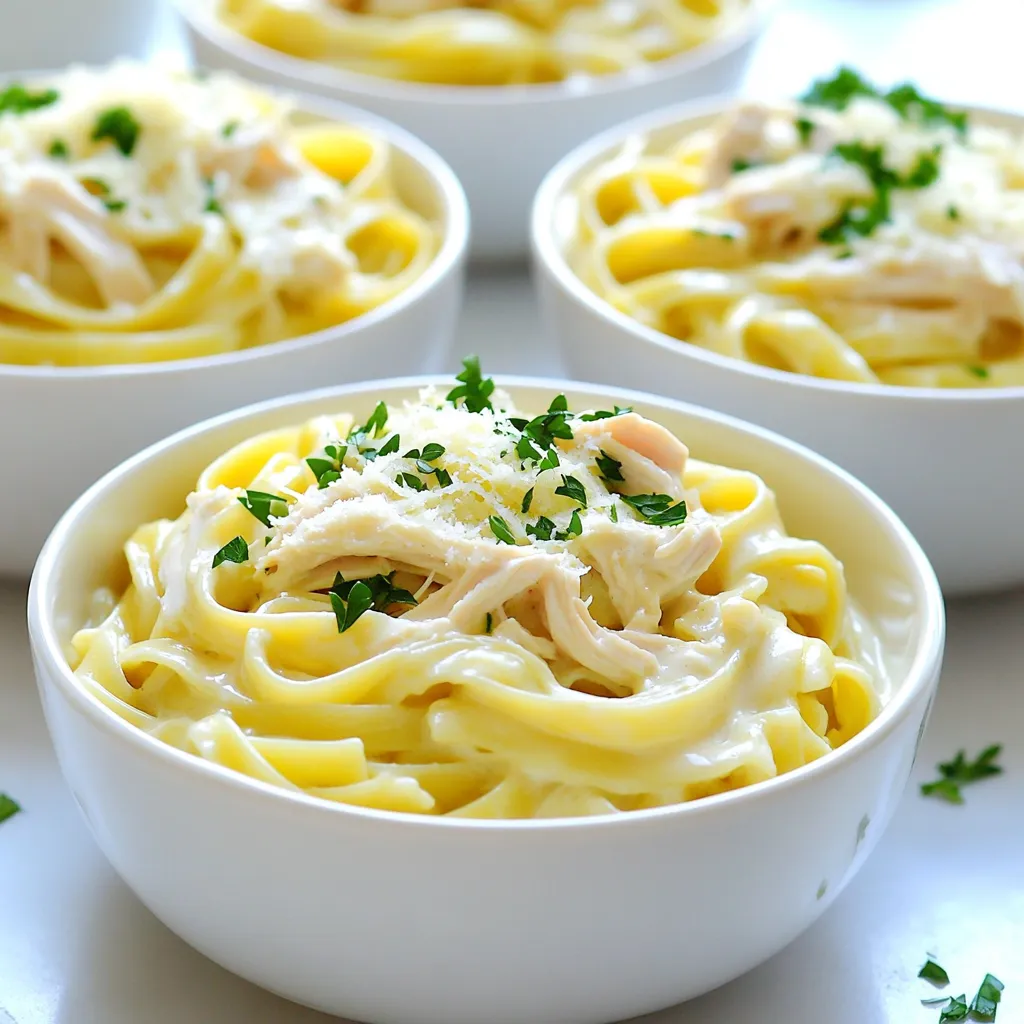 Slow Cooker Chicken Alfredo Pasta Einfaches Rezept