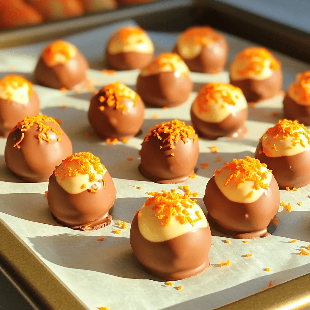No Bake Orange Creamsicle Truffles Leckeres Rezept