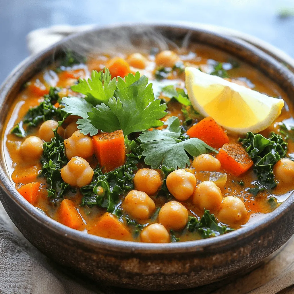 One-Pot Spicy Chickpea Stew Einfaches und köstliches Gericht