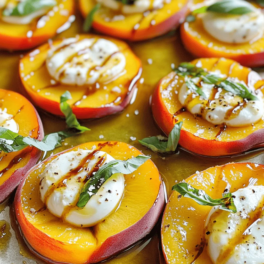 Roasted Peaches with Mozzarella Köstlicher Genuss