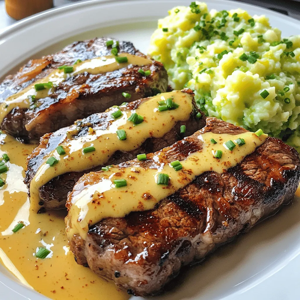 Gaelic Irish Steaks mit Whiskey Cream und Colcannon