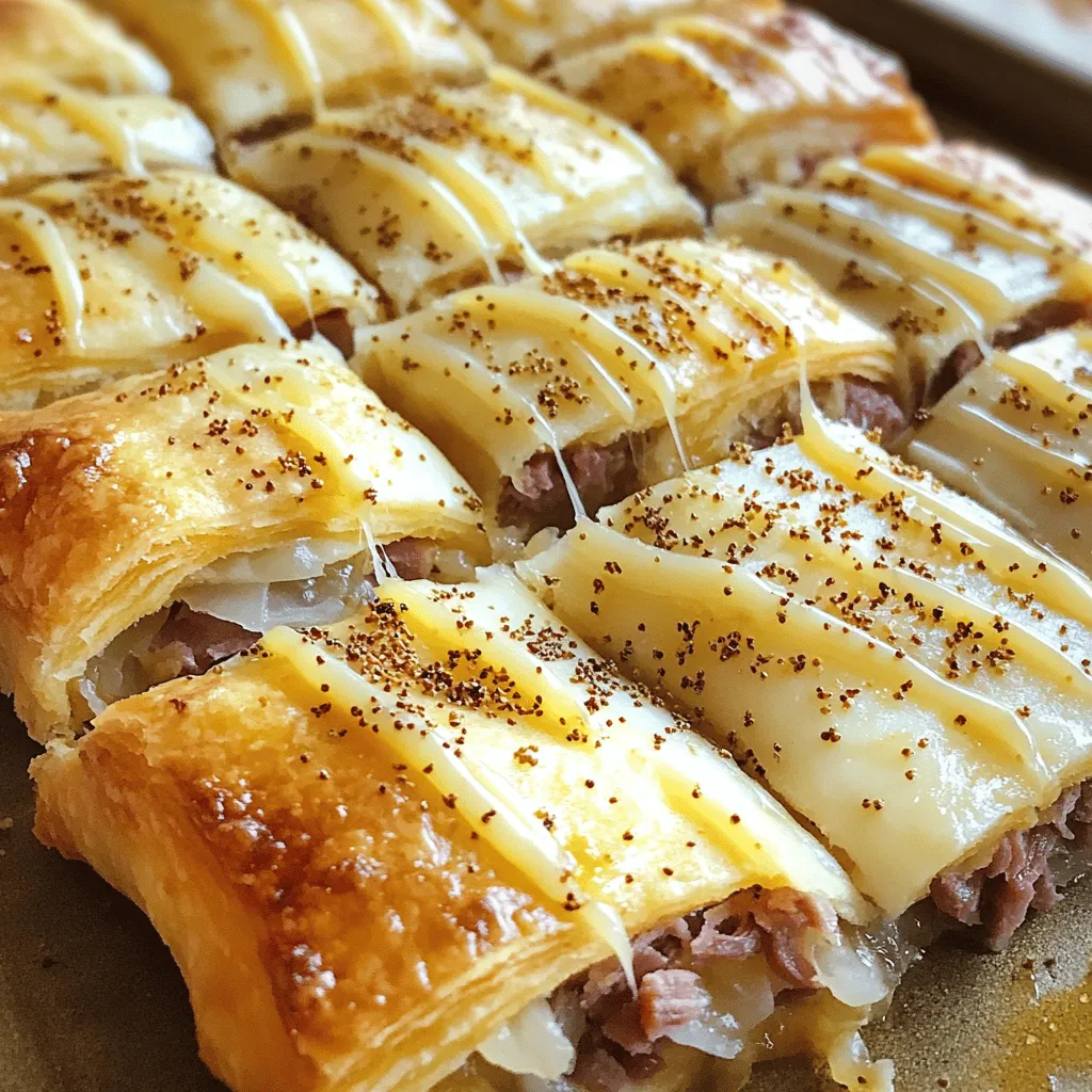 Reuben Crescent Bake Einfaches und köstliches Rezept