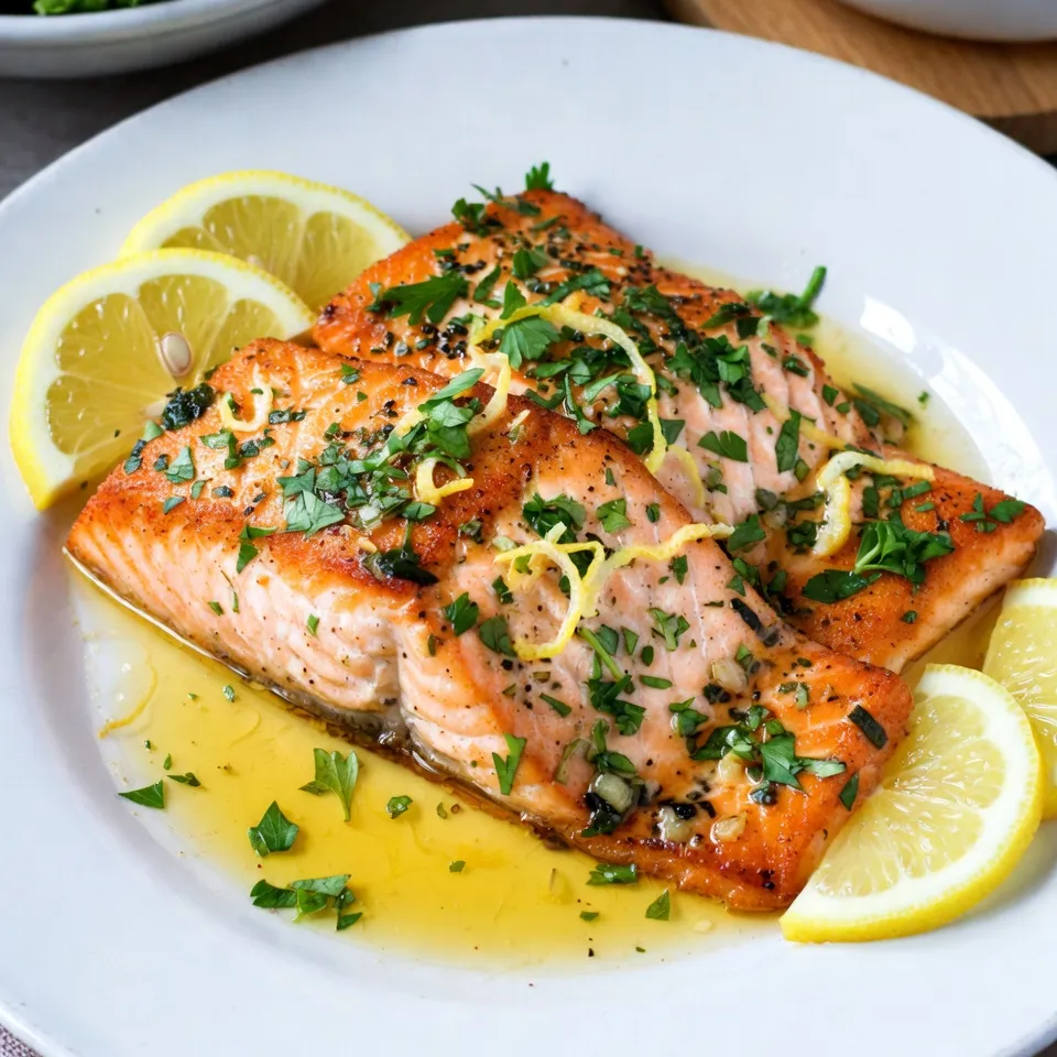 Zitronen-Knoblauch-Butter-Lachs Schnelles Gericht