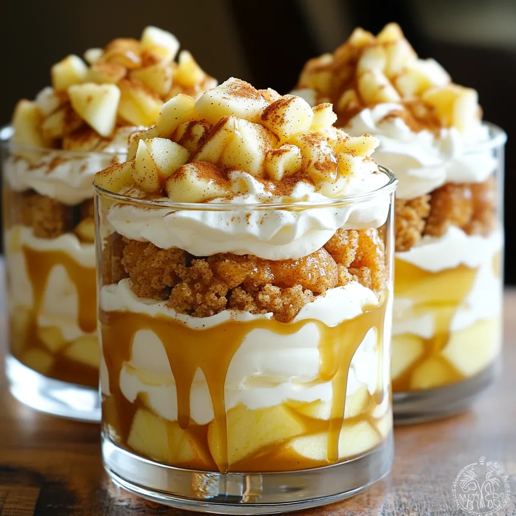 Apfelwein Donut Trifle Cups Köstliche Dessertidee