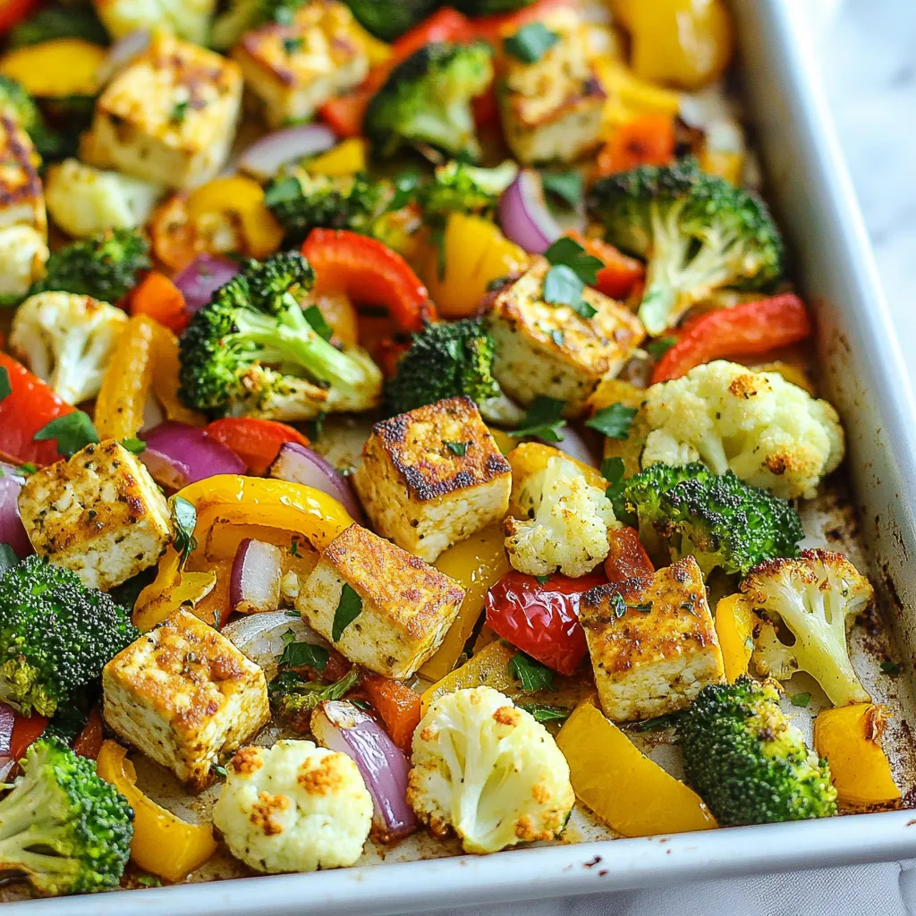 High Protein Sheet Pan Veggie Bake Einfach und Lecker