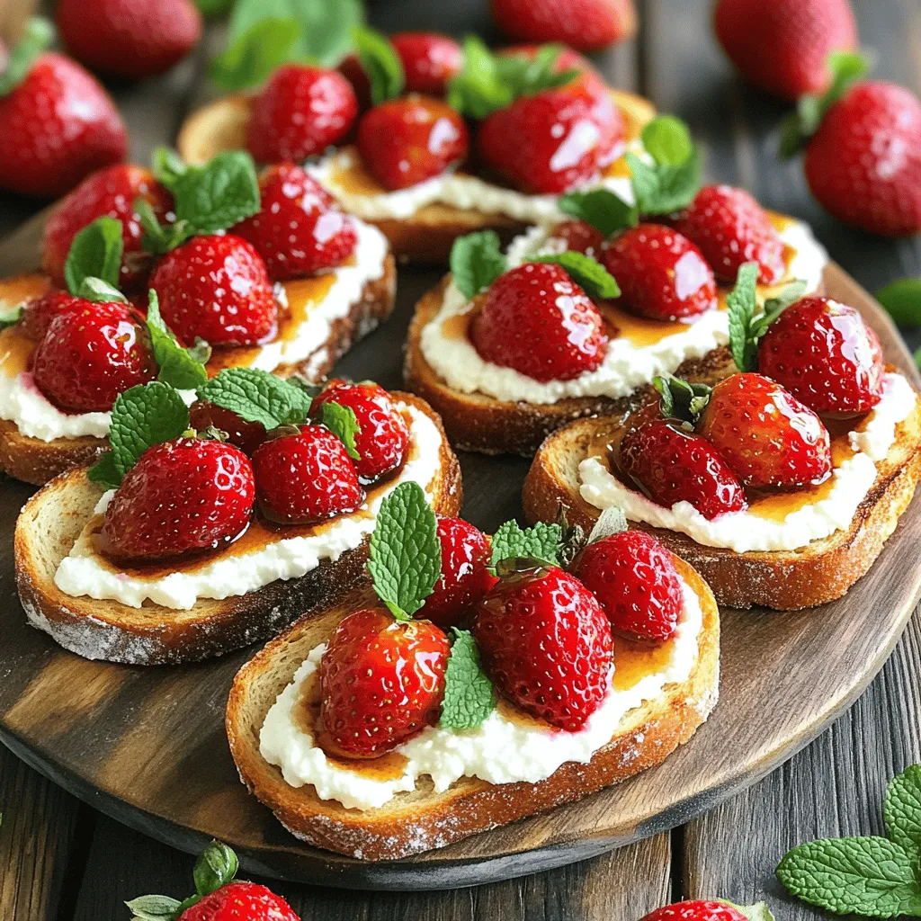 Geröstete Erdbeer-Ricotta-Toast Einfache und leckere Snacks