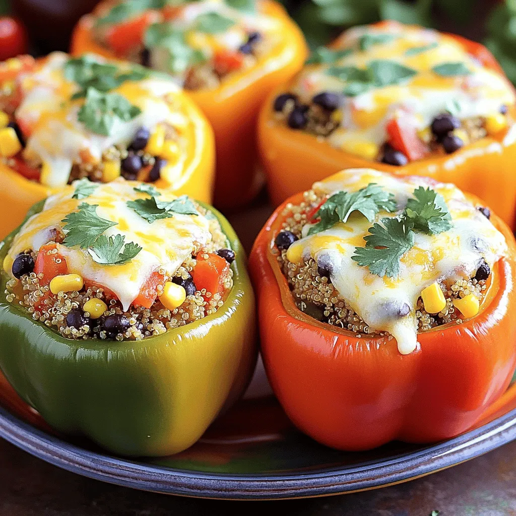 Gefüllte Paprika mit Quinoa Nahrhaft und Schmackhaft