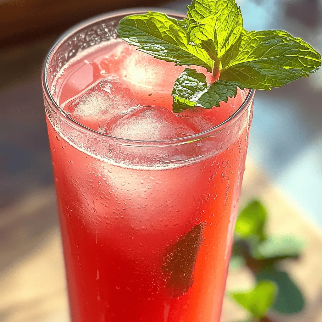 Wassermelonen Agua Fresca Erfrischender Genuss Pur