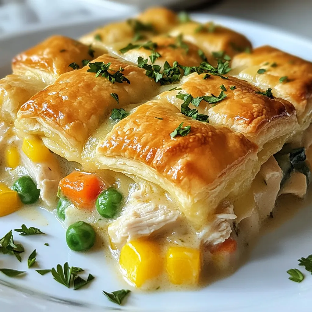 Leckeres Chicken Pot Pie Casserole Einfaches Rezept