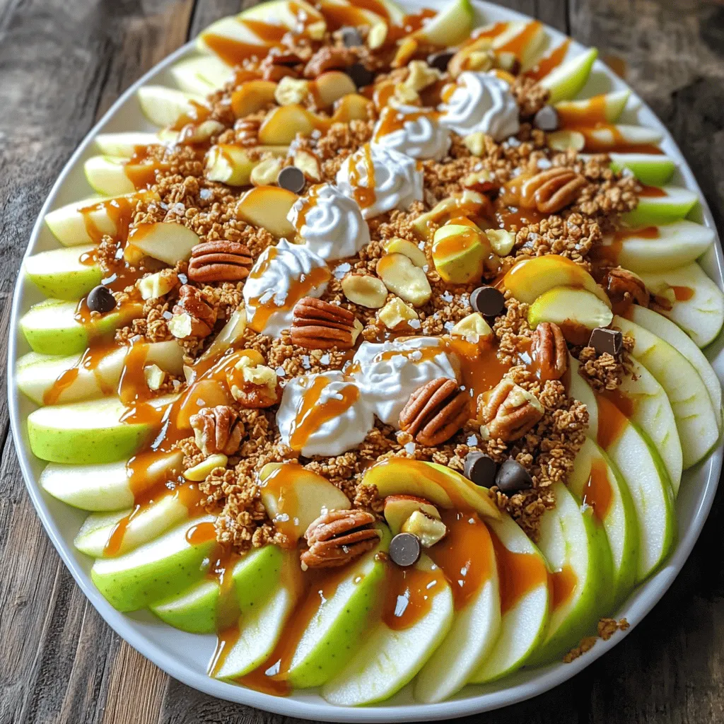 Karamell-Apfel-Nachos Lecker und Einfach Zubereitet