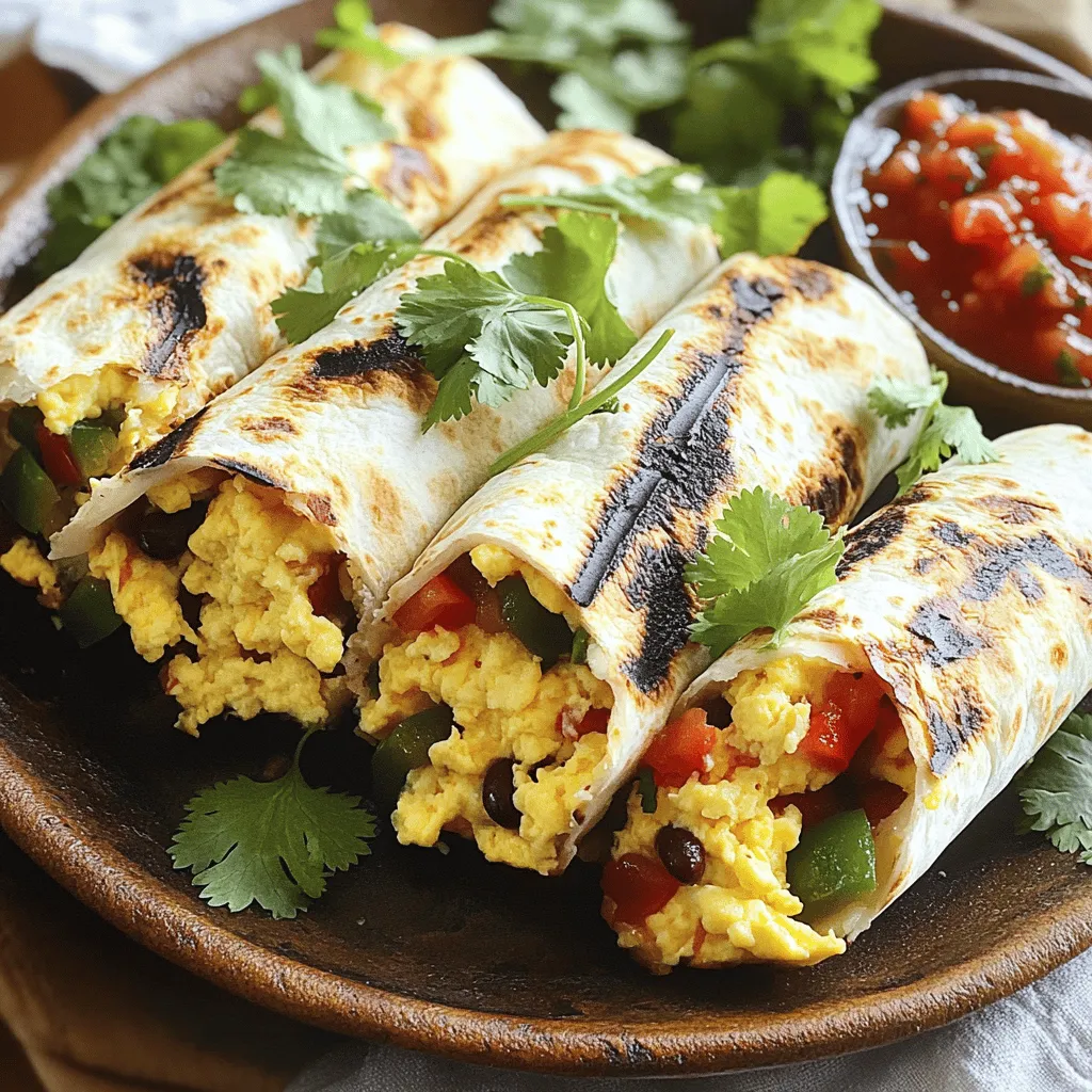 Einfache Frühstücksburritos Schnell und Lecker Rezept