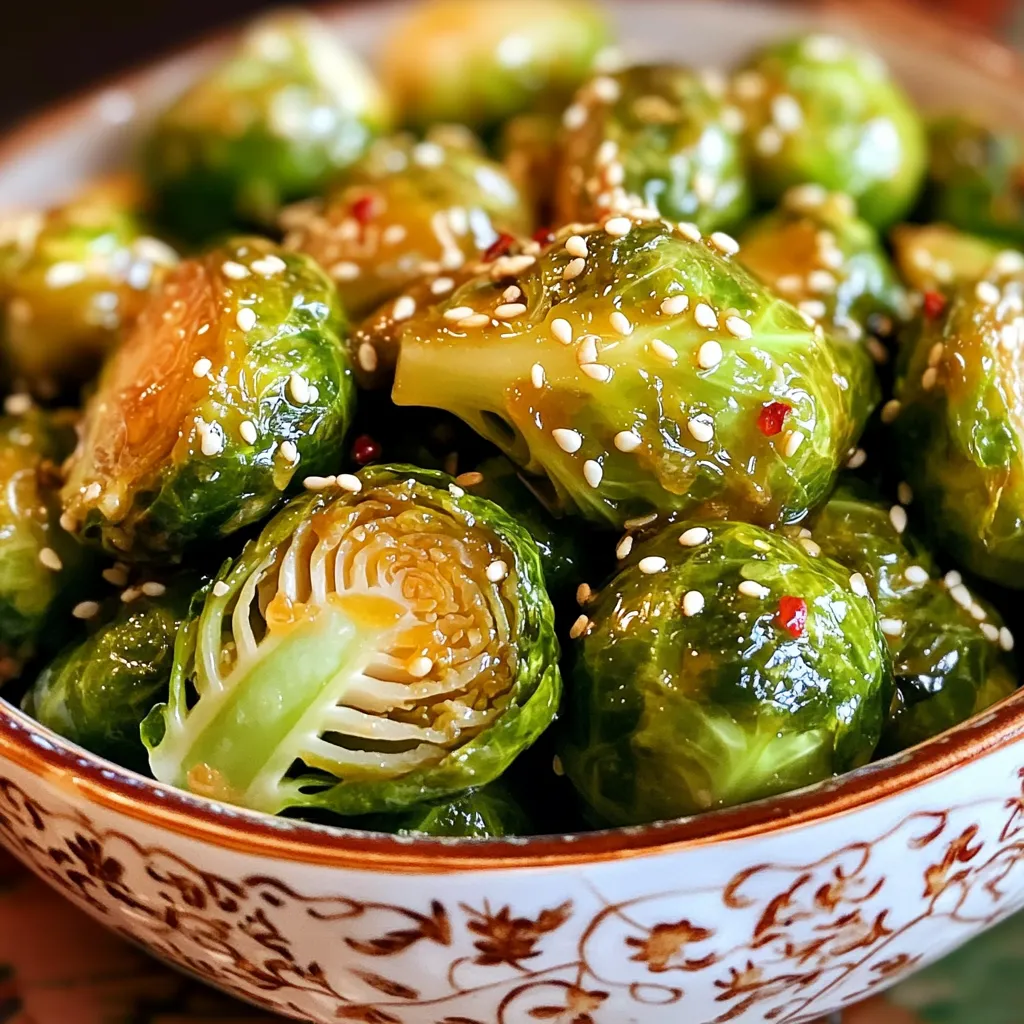 Air Fryer Honey Garlic Brussels Sprouts Knusprig Lecker