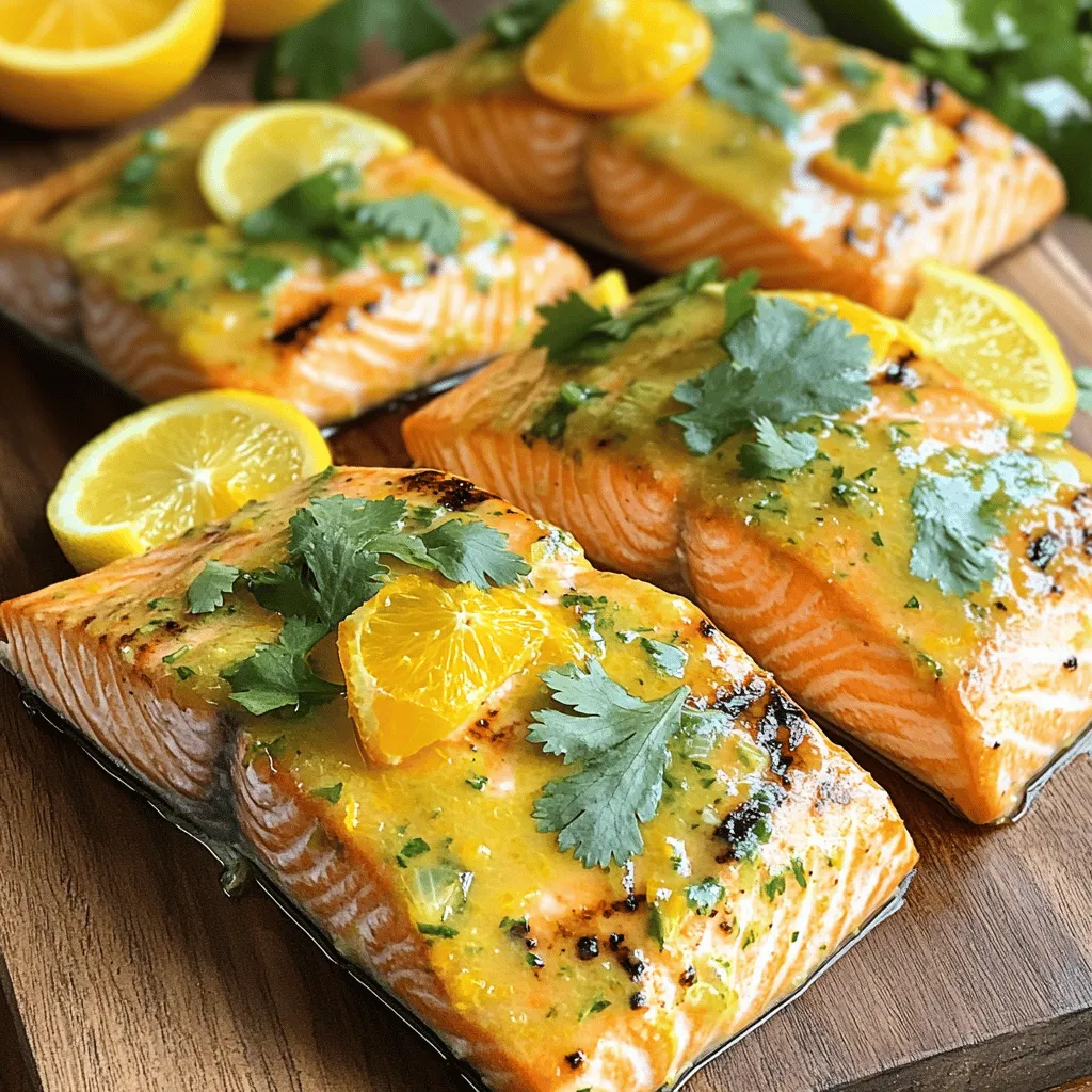 Zesty Gegrillte Zitrus-Salmonfilets Einfache und Frische