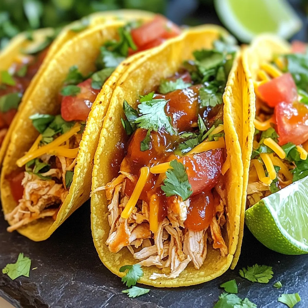 Honey BBQ Chicken Tacos Einfaches und Schnelles Rezept
