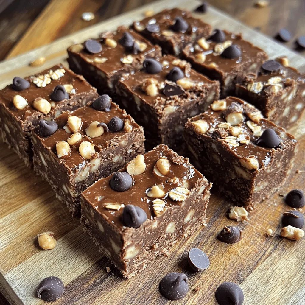 No-Bake Chocolate Oat Bars Einfaches Rezept für Genuss