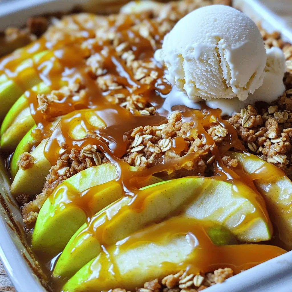 Karamell-Apfel-Crisp köstlicher Genuss fürs Herz