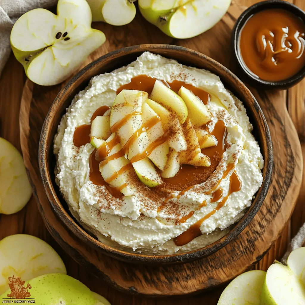 Karamell-Apfel-Dip mit Frischkäse Einfaches Rezept