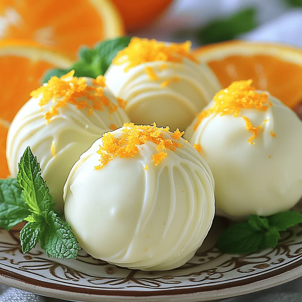 No Bake Orange Creamsicle Truffles Fruchtiger Genuss