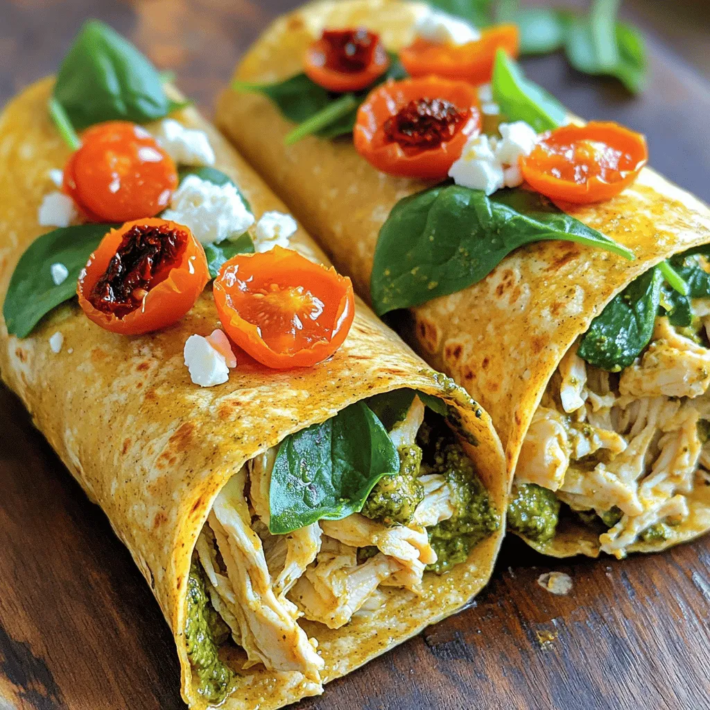 Pesto Chicken Wraps köstlicher Genuss für jeden Tag