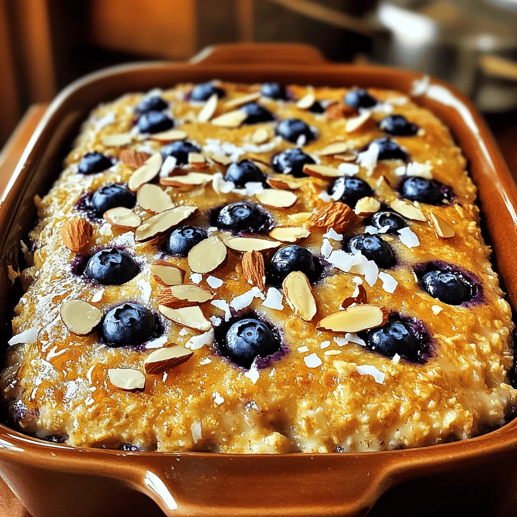Blaubeer-Haferflocken-Auflauf Nahrhaft und Einfache Zubereitung