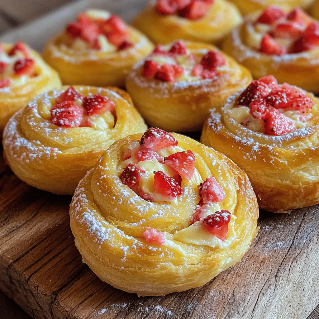 Für die perfekten Erdbeer-Käsekuchen-Süßrollen brauchst du einige einfache Zutaten. Hier ist eine Liste: