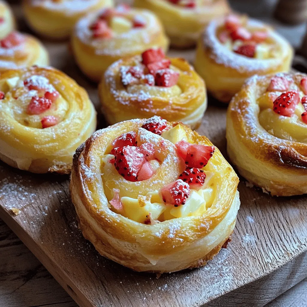 Homemade Strawberry Cheesecake Sweet Rolls Rezept