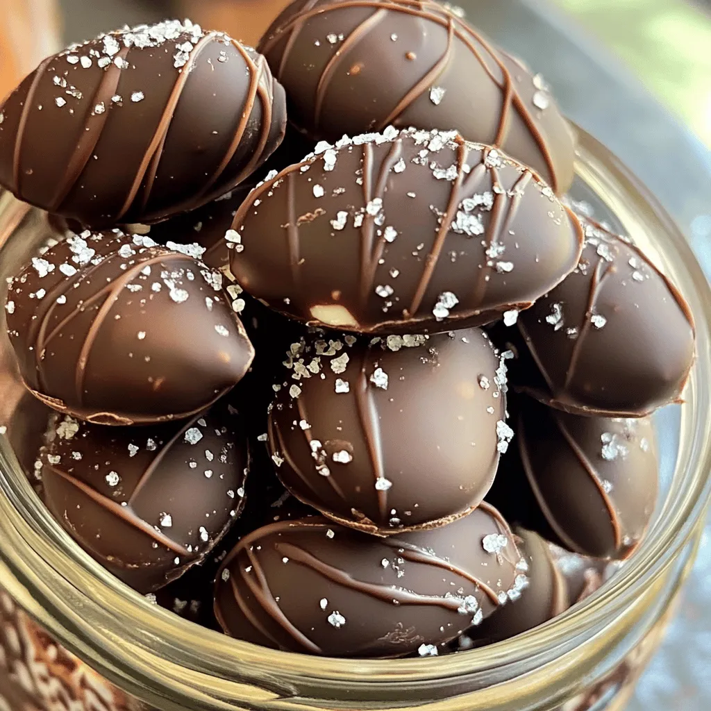 Schokoladengestopfte Mandeln Knackiger Genuss