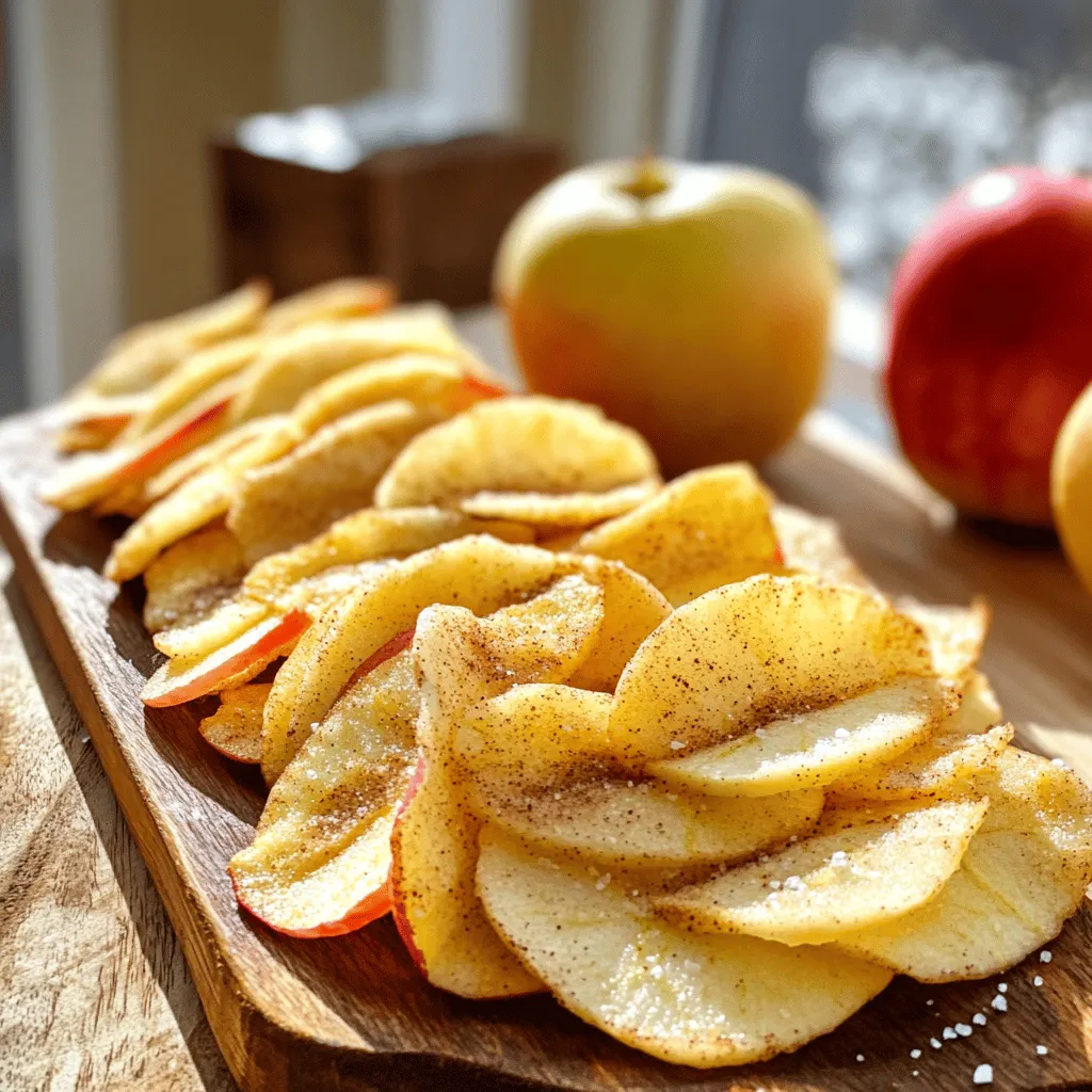 Cinnamon Apple Chips Knuspriger Snack für jeden Tag
