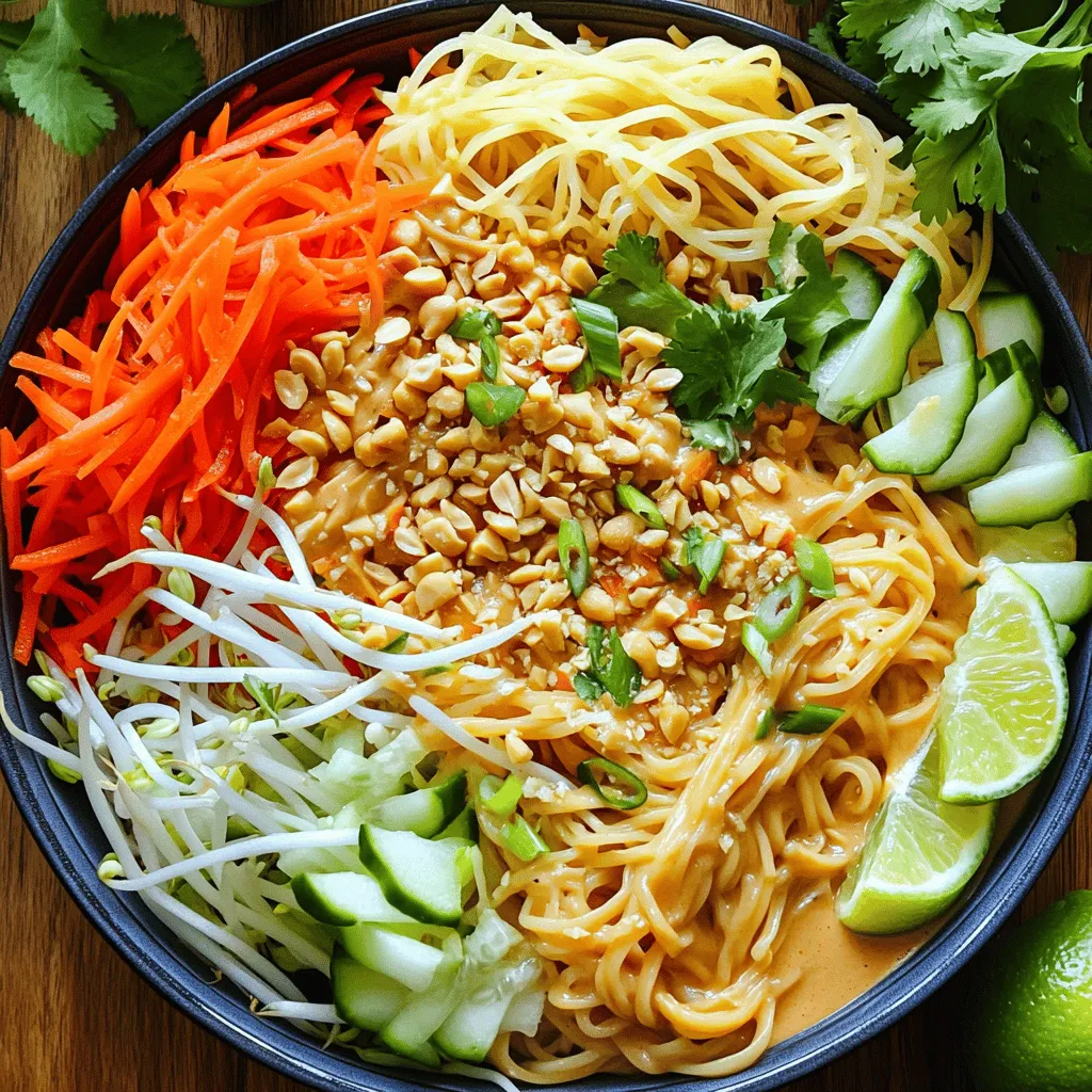 Spicy Thai Peanut Noodles Einfaches und schnelles Rezept